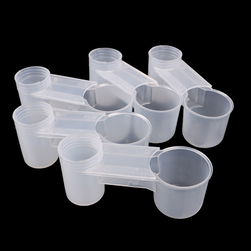 5pcs Botol Minum Pigeon Feeder Bahan Plastik Bening