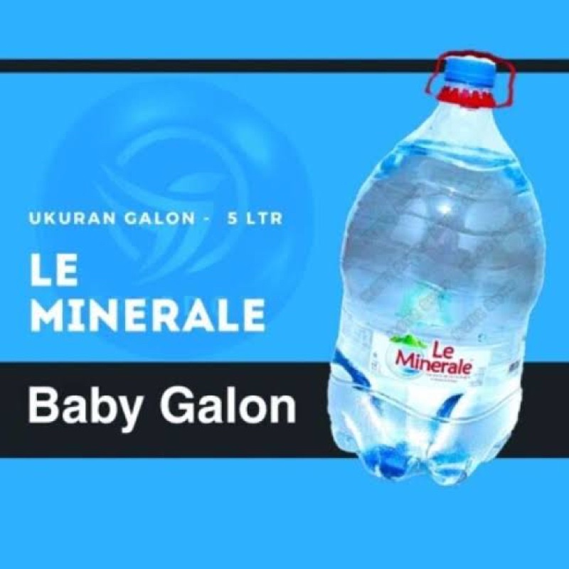 Air Mineral Kemasan Galon Putih le minerale 5 liter sekali pakai mineral aqua vit cleo