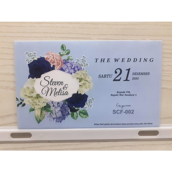 Cetak Undangan Griya SCF-002 + Plastik + Label
