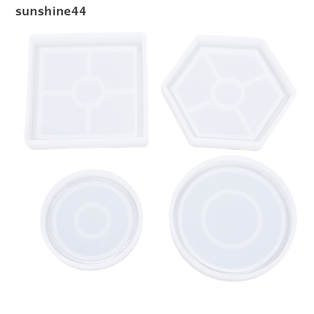 Sunshine Coaster / Tatakan Gelas Bahan Silikon Resin Untuk Membuat Perhiasan