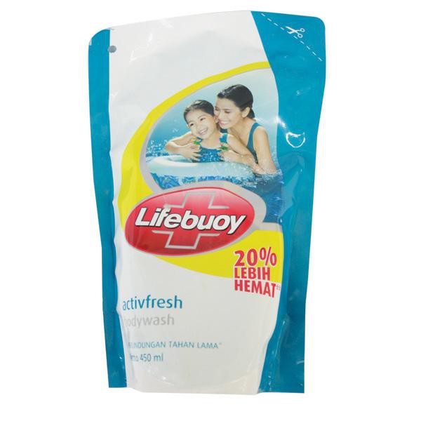 Lifebuoy Bw Coolfresh Blue Pouch 450Ml