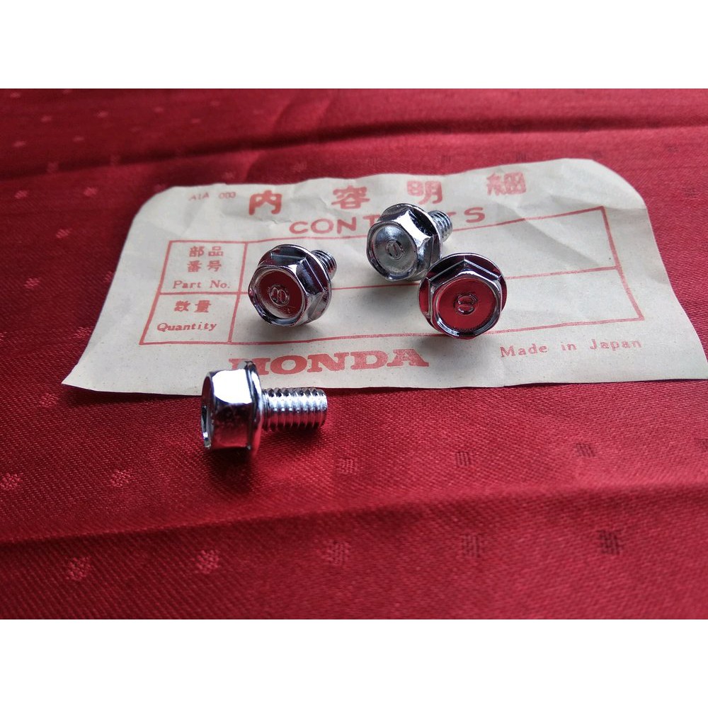 baut ori original crome mulus untuk ketengkas tutup rantai rante cb100 cb125 s90 s90z z benly cg gl