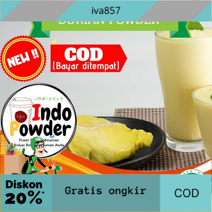 

PROMO Powder Durian 1Kg / Durian Powder 1Kg / Bubuk Minuman rasa Durian 1kg GRATIS ONGKIR