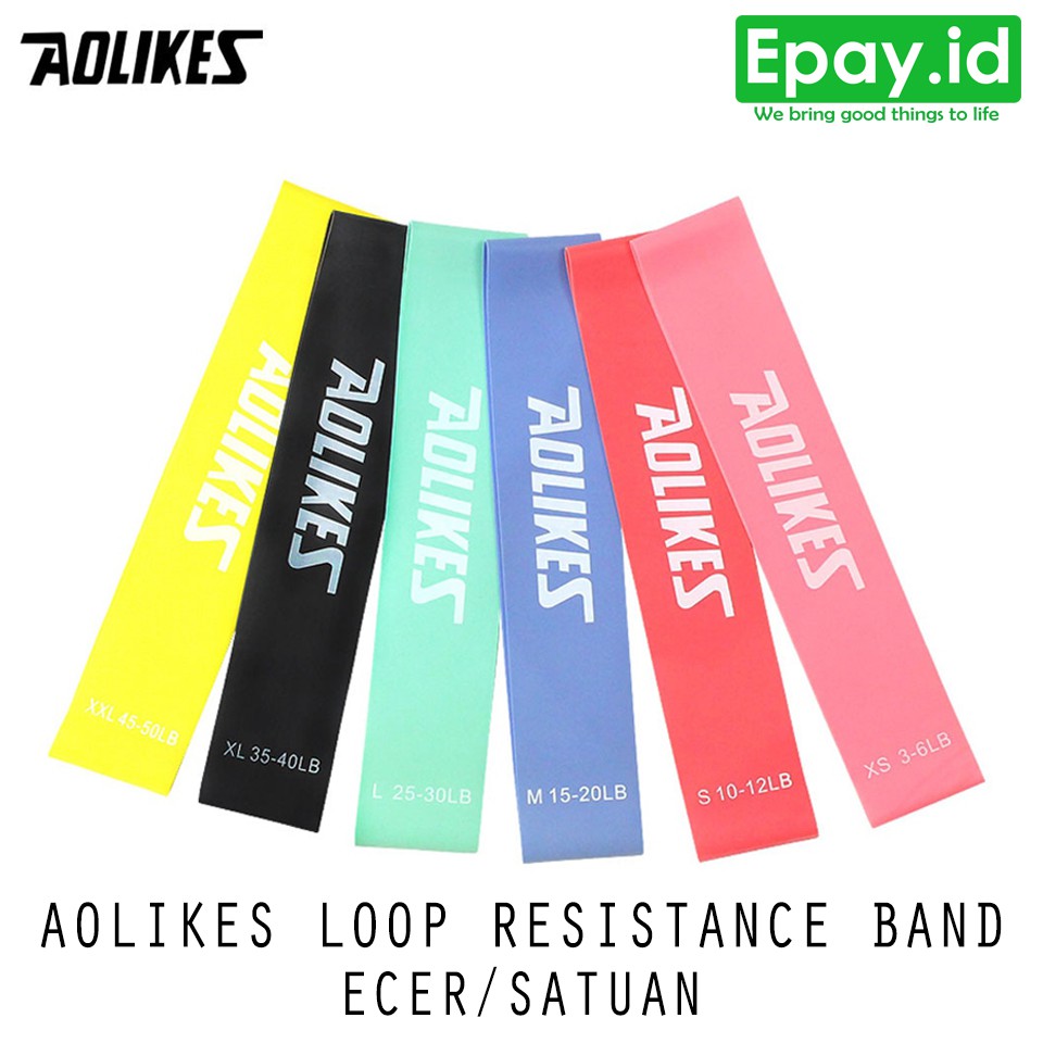 [1PCS] AOLIKES Resistance Band Loop  50cm ECER Olahraga Booty & Arm-3