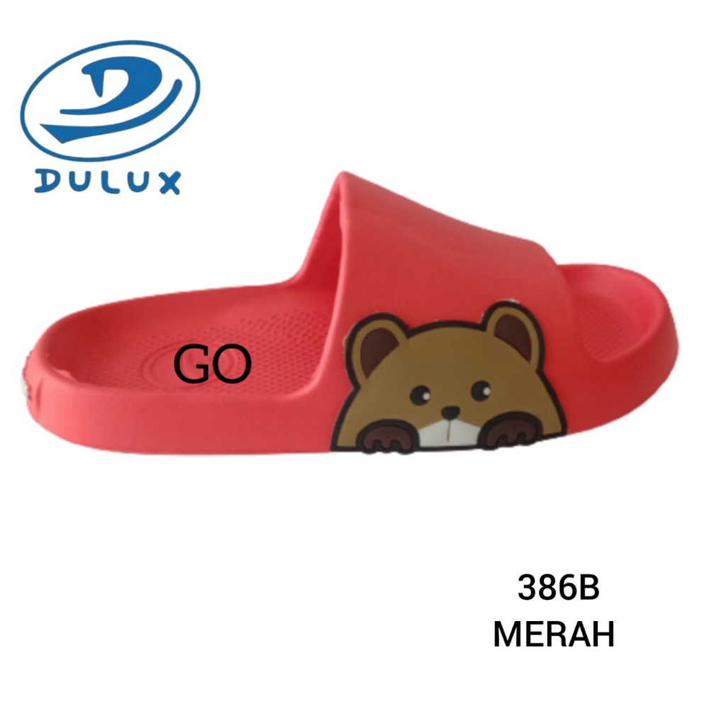 gos DULUX 386B Sandal Kokop karet Jelly wanita motif Kelinci Size 36--40