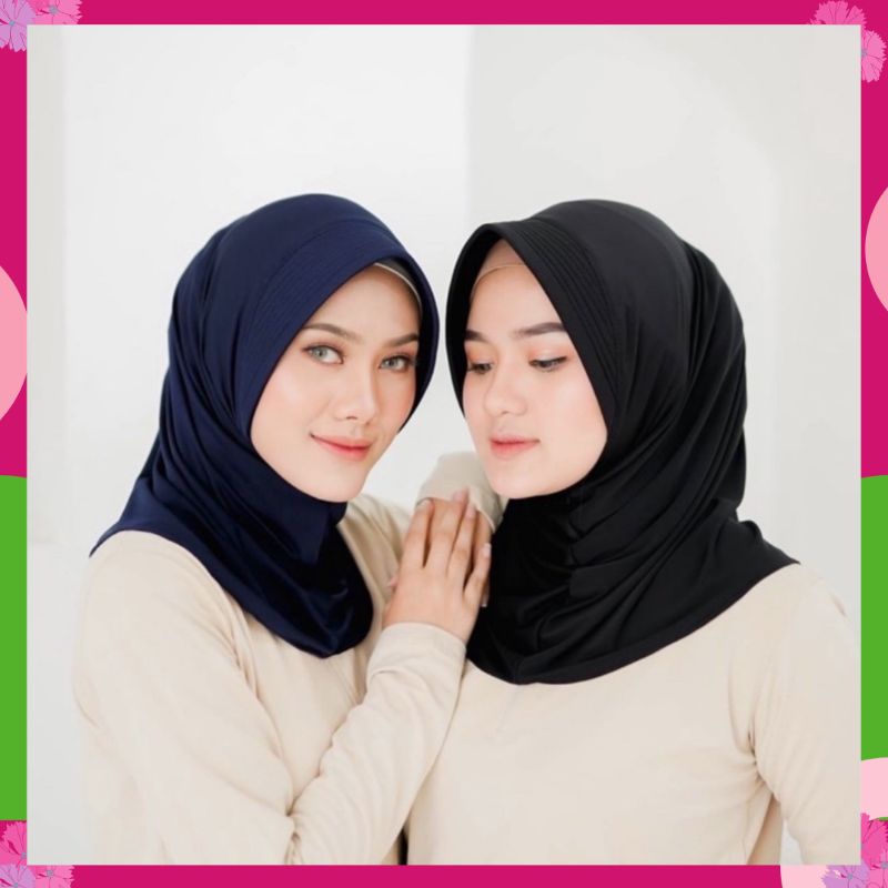 JILBAB SPORT °° HIJAB SPORT STANDAR°° jilbab sport kain jersey murah