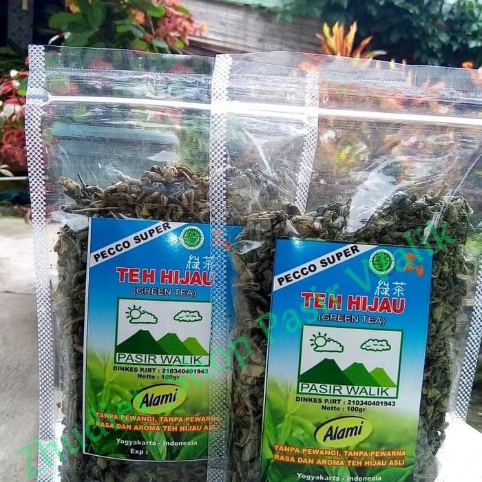 

90 GRAM | TEH HIJAU TERBAIK DARI PUCUK DAUN PILHAN KUALITAS EXPORT |SUPER (PECCO +2)| "PASIR WALIK