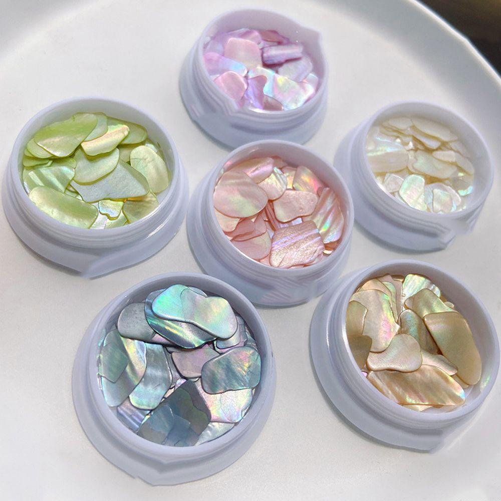 Mxbeauty Nail Art Shell Slice Natural Japanese Symphony Manicure Aksesoris 3D Patch Kuku Perhiasan Nail Art Abalone Slice