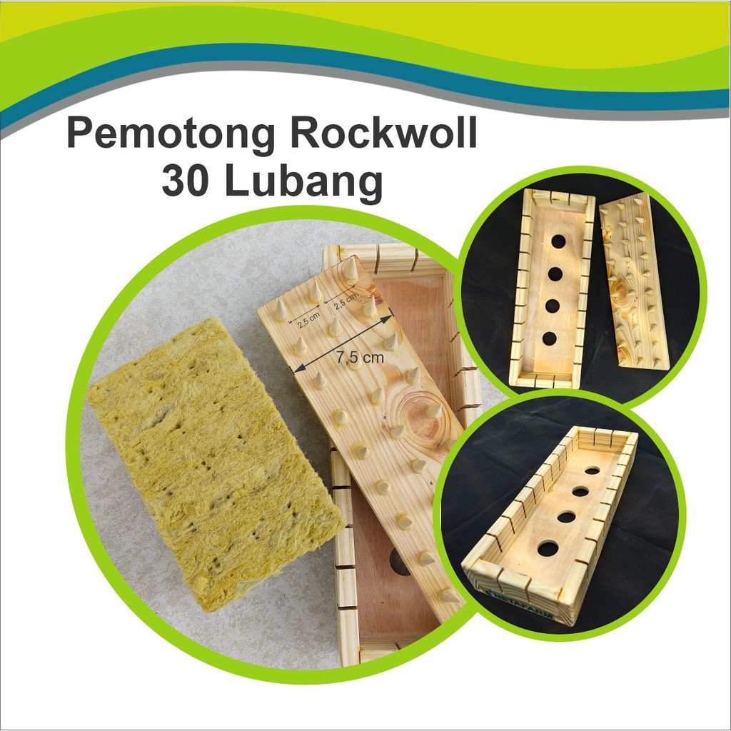 Pemotong dan pelubang rockwool 30 lubang ( 27 x 10 x 4 cm )