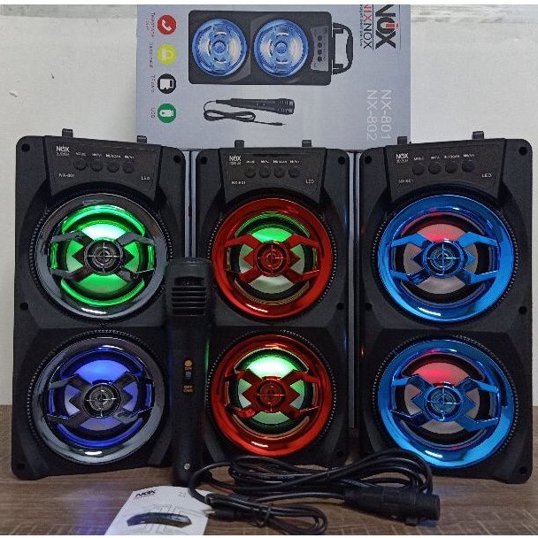 speaker bluetooth portabel karaoke free mic PJ 81/82 speaker aktif termurah-1