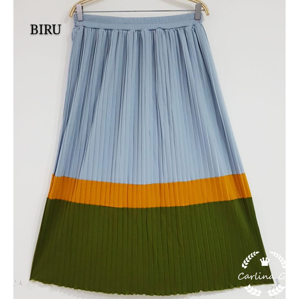 ROK MIX 3 WARNA PLISKET CARLINA