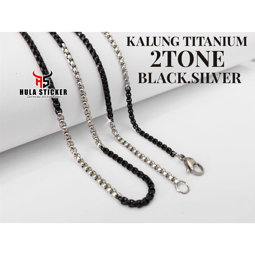 [40CM - 75CM] Kalung Titanium ROLO Import Stainless 316L - Rantai Kalung Pendant