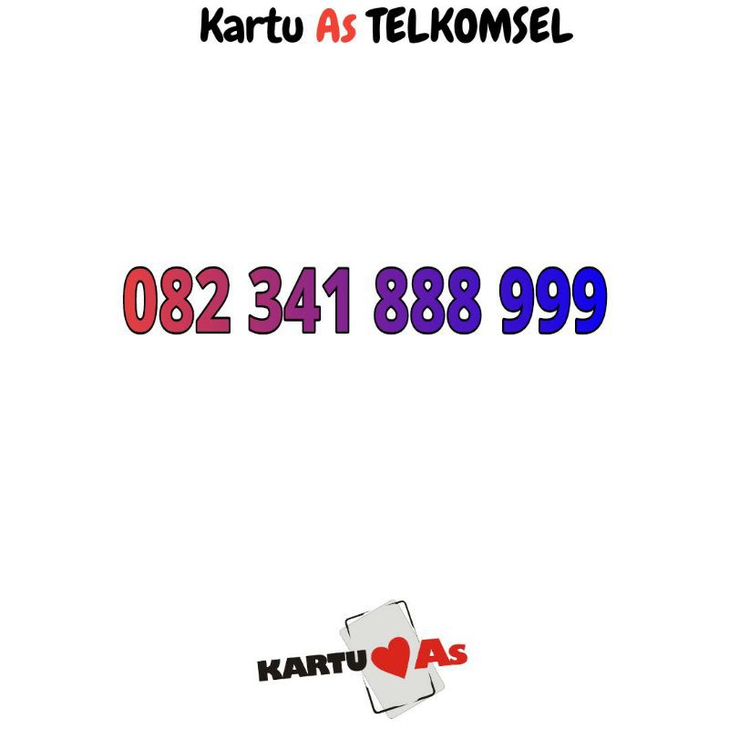 nomor cantik telkomsel kartu as 888999