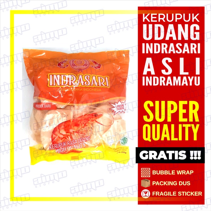 

TERBARU Kerupuk Udang ASLI INDRAMAYU Krupuk INDRASARI Super Istimewa 250 gr