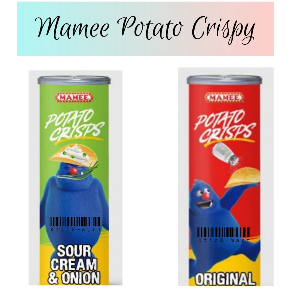 

Mamee Potato Crispy Sour Cream&Onion 100gr/ Original 100gr/ Snack Mamee