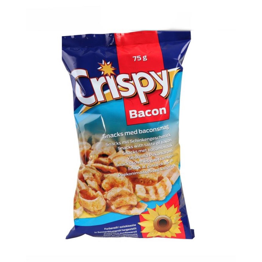

Crispy Bacon Snack / Snack Daging Bacon 75g / Import Denmark