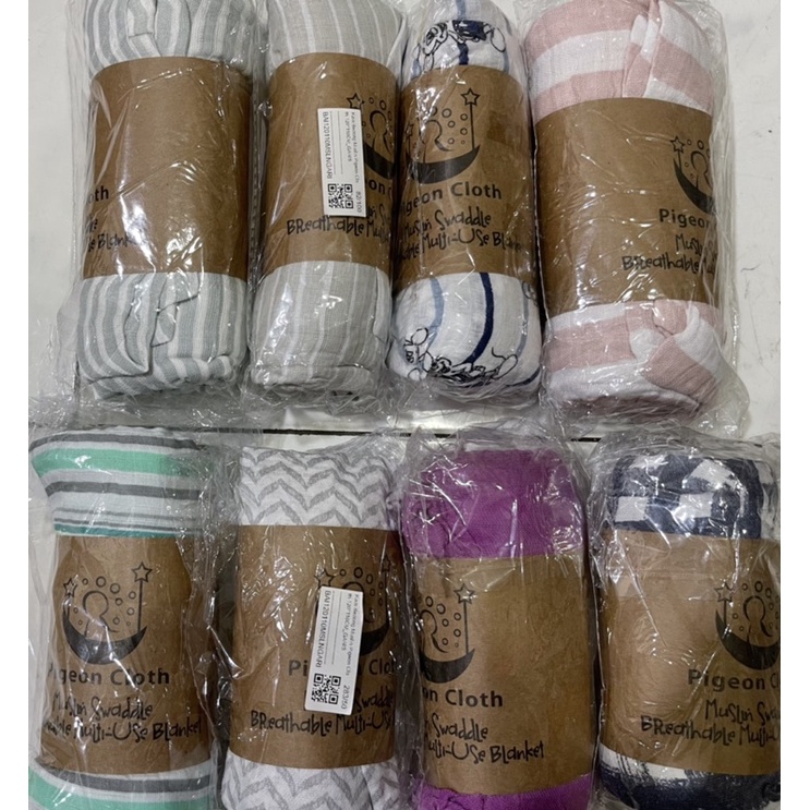 DK MUSLIN SWADDLE Breathable Blanket / Kain Bedong Bayi Bahan Muslin