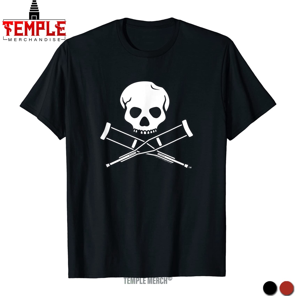 BAJU KAOS MTV MUSIC TELEVISION JACKASS SKULL T SHIRT - TEMPLE MERCH