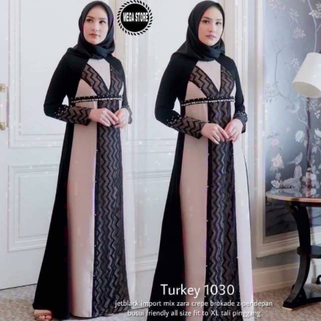 Abaya turkey 1030 mewah elegan