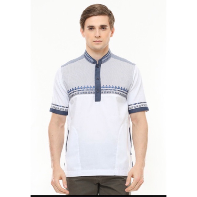 SALE SALE BAJU MUSLIM PRIA KOKO TAQWA LGS PENDEK L MOTIF BORDIR