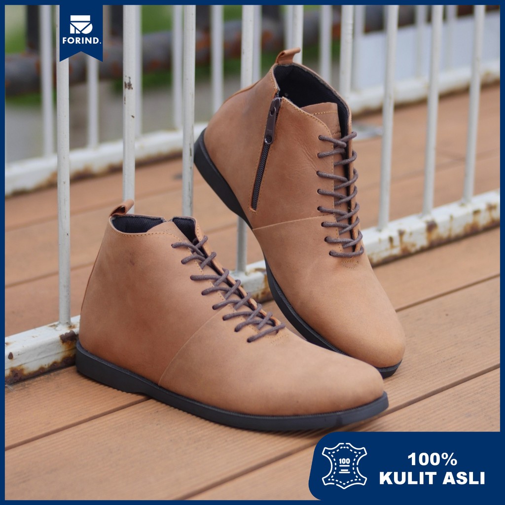 SVERKER CAMEL |FORIND x Greata| Sepatu Vintage Klasik High Klasik Pria/Men Boots Original Footwear