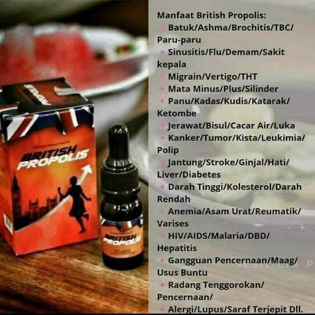 BRITISH PROPOLIS 100 % ORIGINAL|DIABETES|ASAM URAT|KOLESTEROL|IMUNITAS