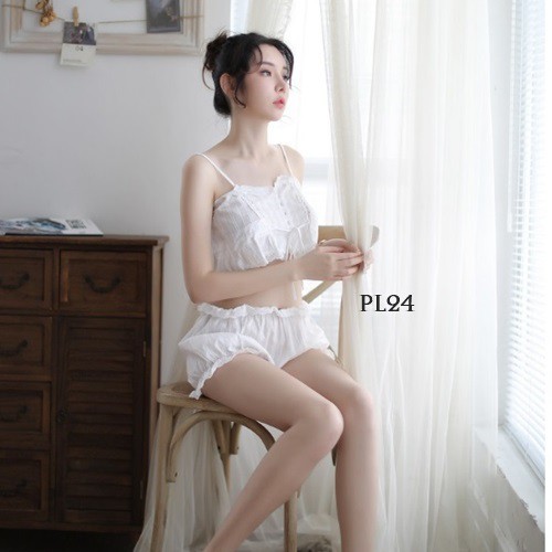 [TOKO TERPERCAYA] SLEEPWEAR BAJU TIDUR SEKSI LINGERIE SEXY PREMIUM PUTIH PL24