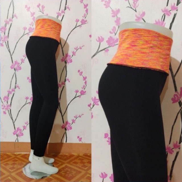 DOUBLE TWIST LEGGING IMPORT • CELANA SENAM OLAHRAGA ZUMBA SENAM WANITA