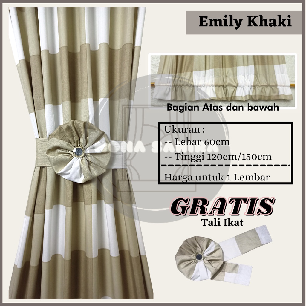 Gorden Spiral Kupu2 Jendela Minimalis Ikat Pita Murah