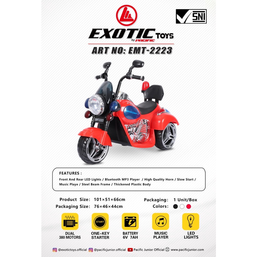 MOTOR AKI EXOTIC EMT 2223 MODEL MOGE HARLEY