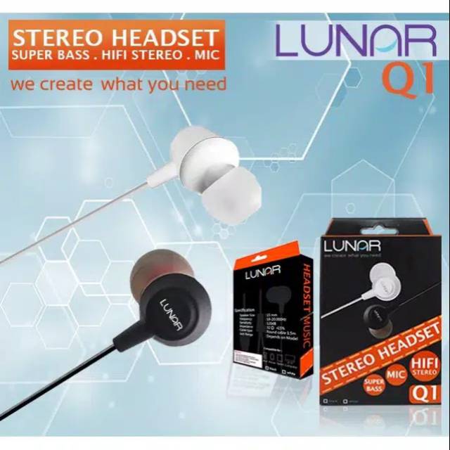 Headset LUNAR Q1 - HiFi Stereo Super Bass Headset LUNAR Q1 - HiFi Stereo