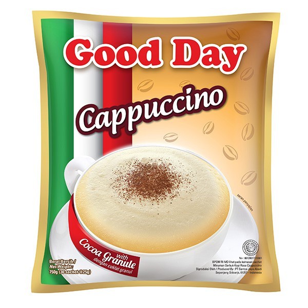 

Good Day CAPUCINO capucinno Kopi Instan 25 gr [10 pcs / Renceng]