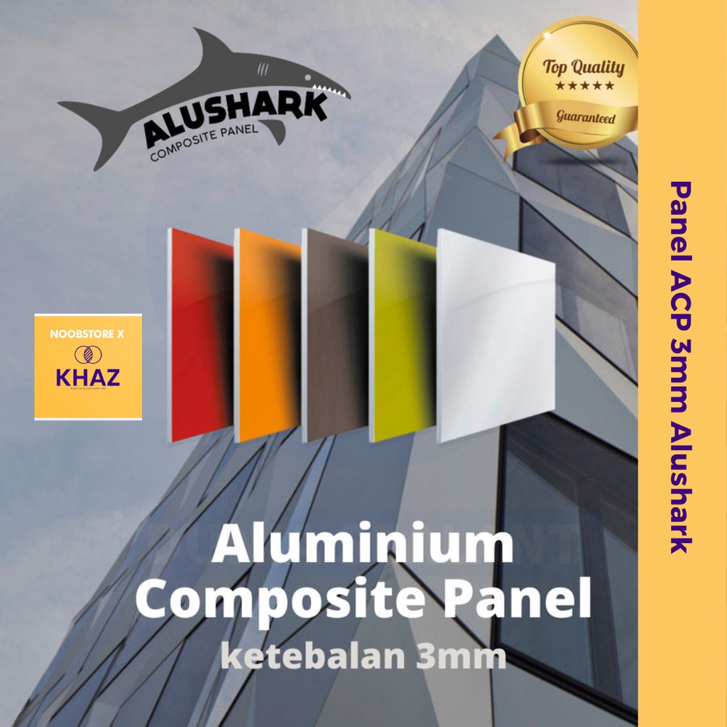 ACP 3mm Aluminium Composite Panel ALUSHARK Triplek Aluminium Lembaran