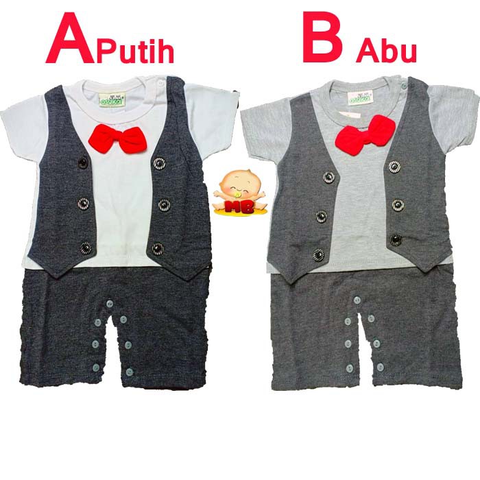 Baju Bayi Laki Laki Baru Lahir Romper Jumper Tuxedo Bayi Newborn