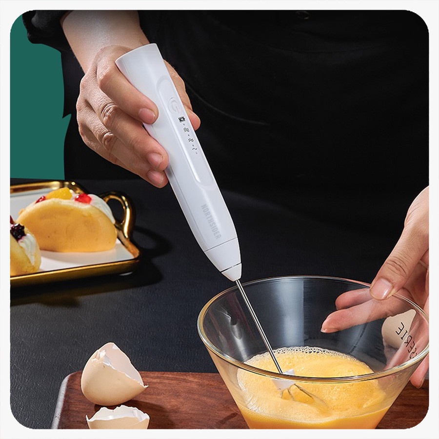 MILK FROTHER 3 WHISK RECHARGEABLE / EGG MIXER PENGOCOK TELUR DAN SUSU