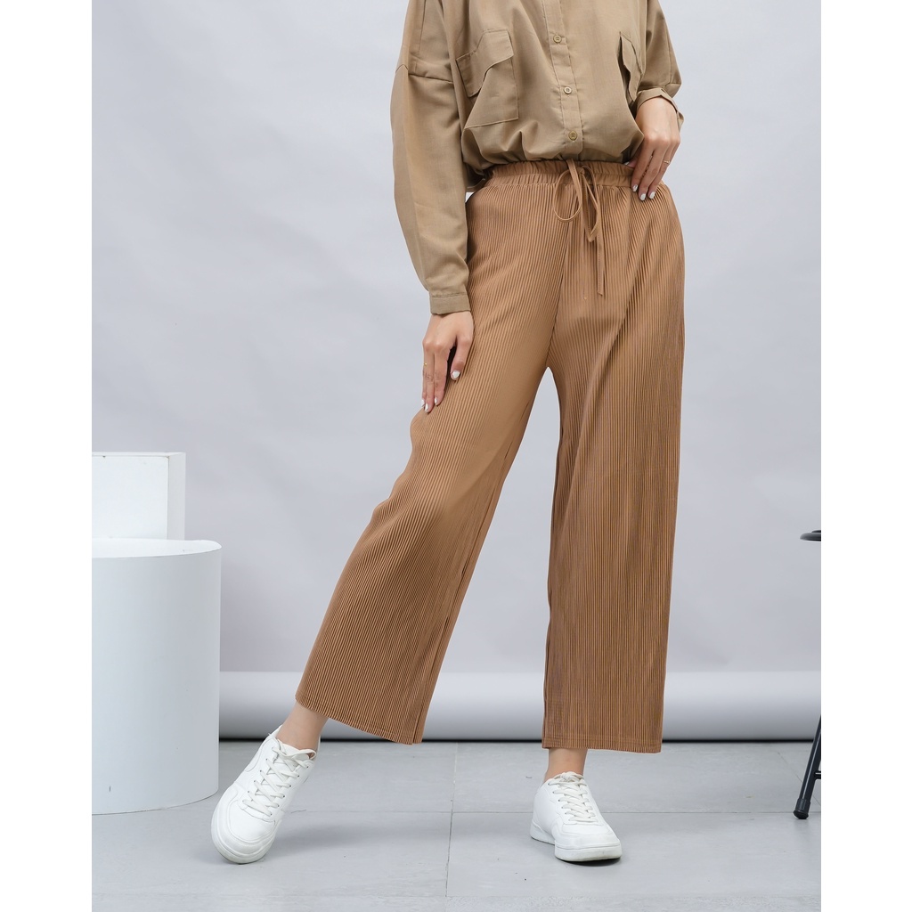 KULOT PLISKET PANTS RIANA CELANA KANTOR DAILY PREMIUM B567