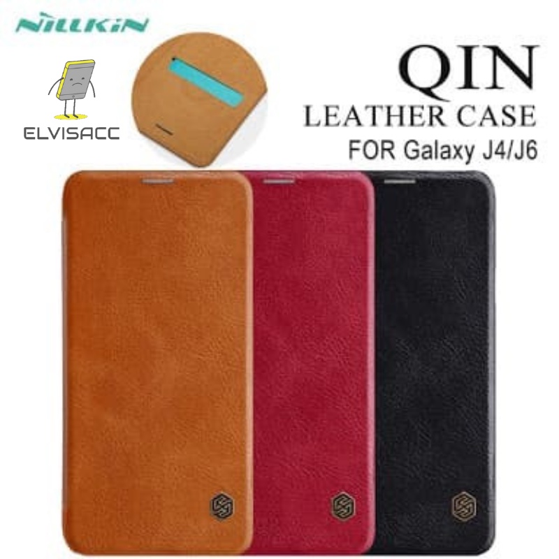 SAMSUNG GALAXY J6  NILLKIN QIN LEATHER CASE ORIGINAL