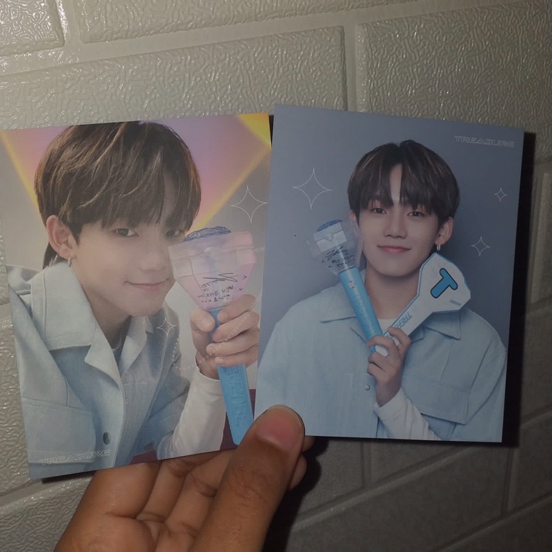 HYUNSUK PHOTOCARD BASIC AND INSADONG PC LIGHTSTICK TREASURE TEUME JEONGWOO POB BENEFIT