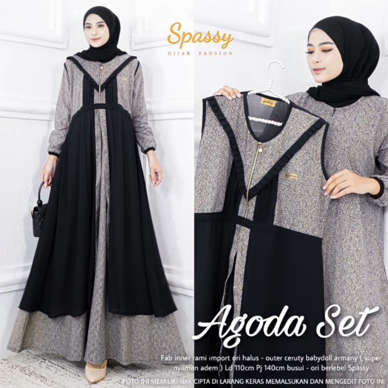 Agoda Set Ori Spassy Gamis Set Lepasan