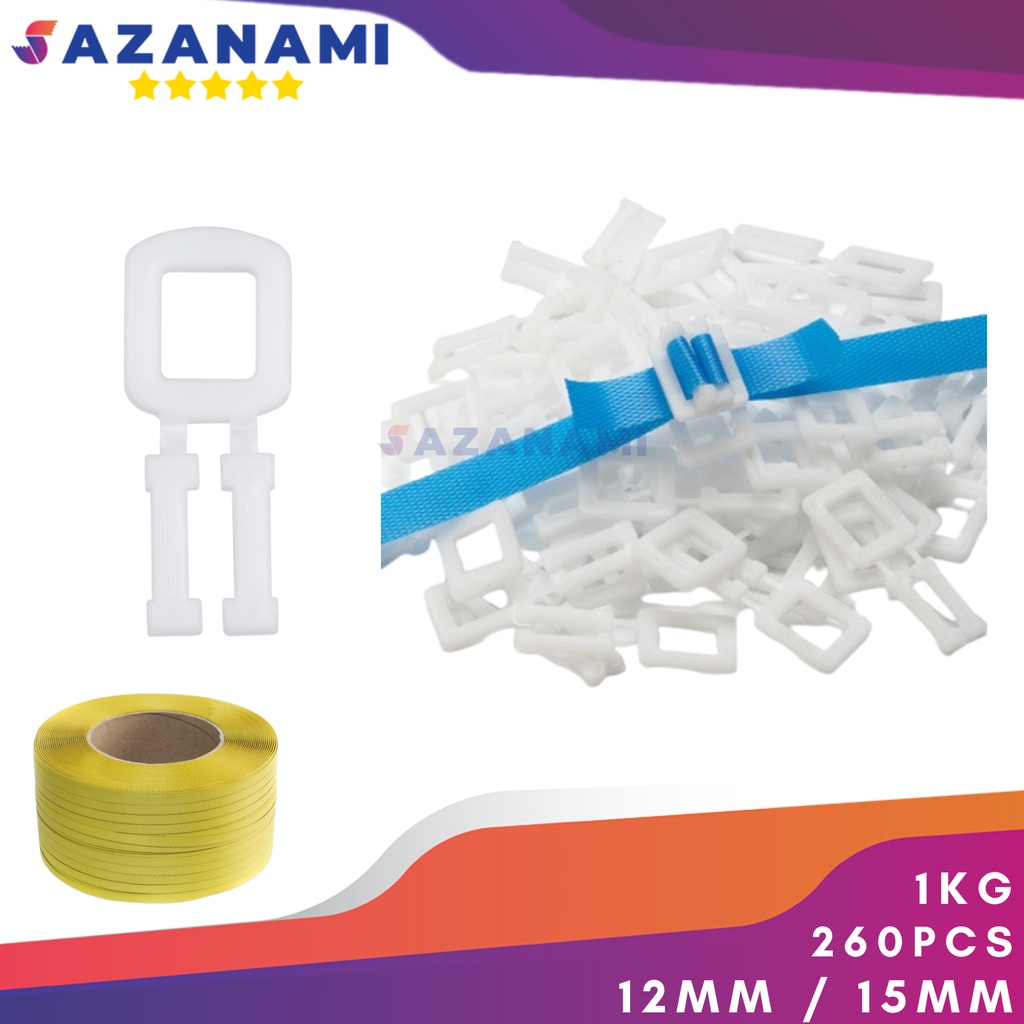 

GESPER 1 KG STRAPPING BAND KLAM PLASTIK TALI KLAM GESPER 1 KG STRAPPING BAND KLAM PLASTIK TALI KLAM