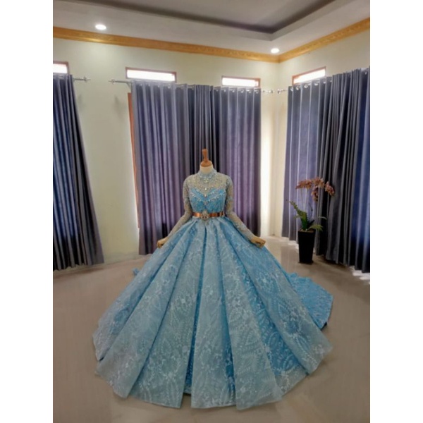 Baju Pengantin Bal Gown Wedding Frozen