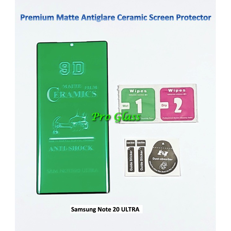 Samsung Note 20 / Samsung Note 20 ULTRA Matte Antiglare Shock Ceramic Screen Protector