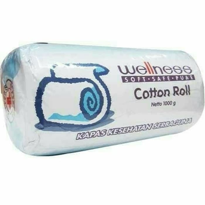 terlaris Kapas Cotton Roll Wellness 1 kg 1000 gr murah