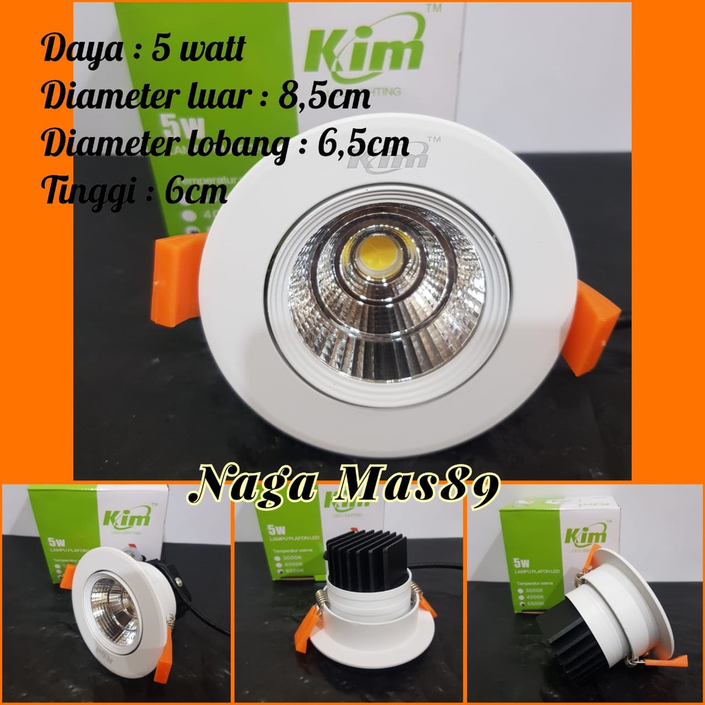 Jual Lampu Downlight LED COB Ceiling Light 5 Watt ( KIM-THD-004-C05 ...