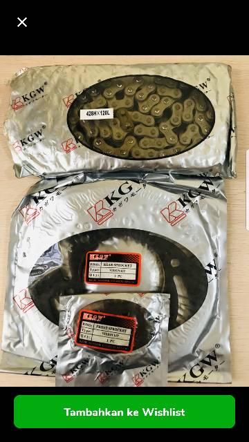GEAR SET GIR PAKET SUPRA FIT NEW 14T/36T 428H-106L SEPUH
