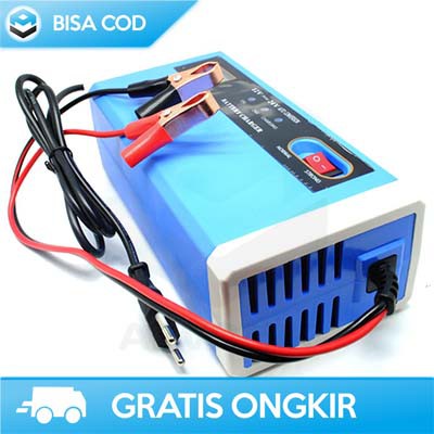 CAS AKI MOBIL DAN MOTOR TAFFWARE ORIGINAL UD21 FAST CHARGER 24 V 10A