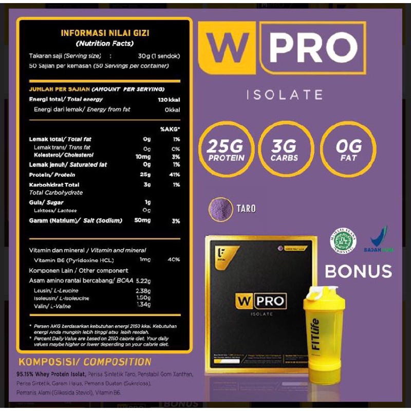 WPRO ISO WHEYPRO 3.3lb whey protein isolate