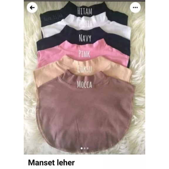 MANSET LEHER POLOS | MANSET PENUTUP LEHER | INNER BAJU MANSET LEHER