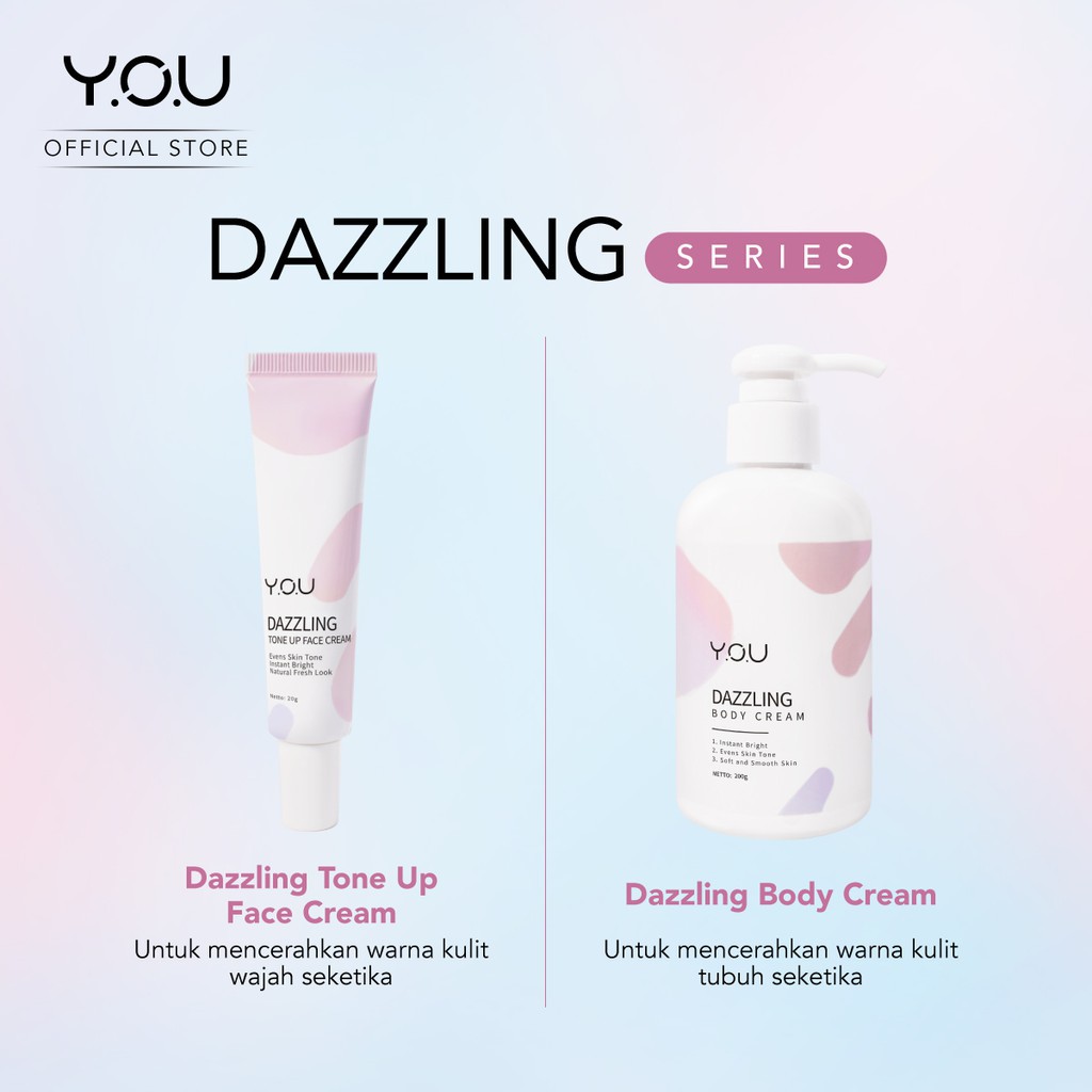 YOU The Radiance White  Skin Care | Dazzling Tone Up Body &amp; Face Cream | Dazzling Glow Up Skincare