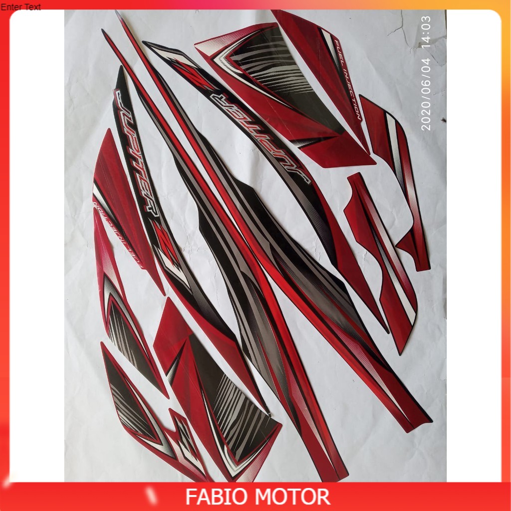 stker striping yamaha jupiter z1 2012 hitam merah